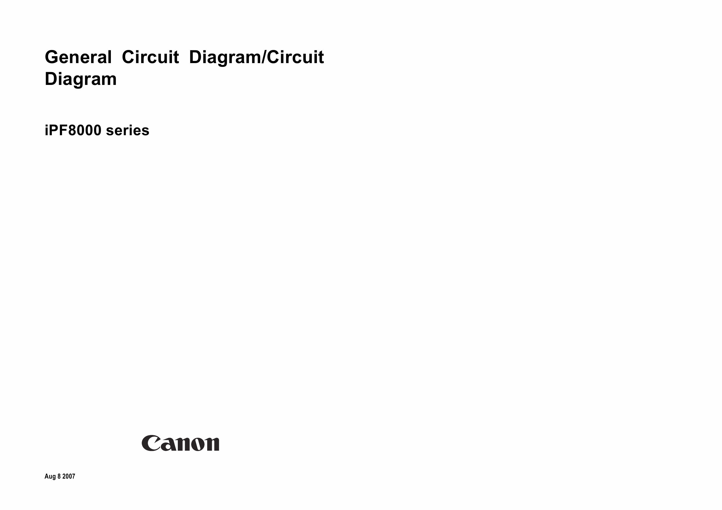 Canon ImagePROGRAF iPF8000 Circuit Diagram-1